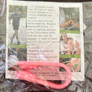 Pink Wearable Acupressure Device